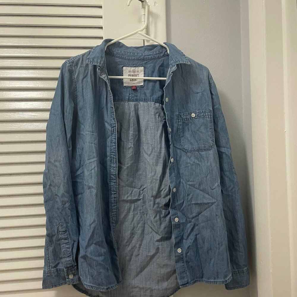 Perfect Shirt Women's Full Sleeve Shirt Blue Size S